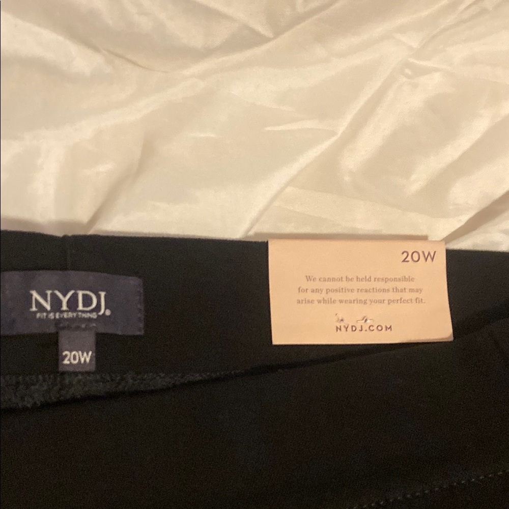 NYDJ Black Straight Leg Jeans